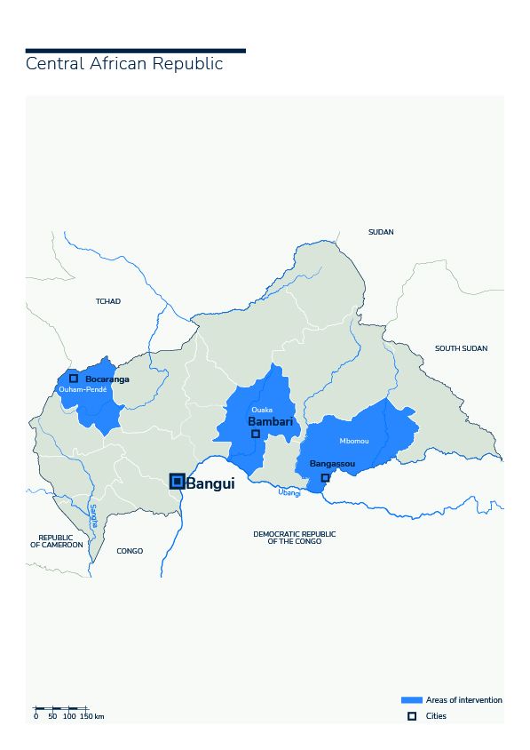 Aanwezigheid van HI in de Centraal-Afrikaanse Republiek