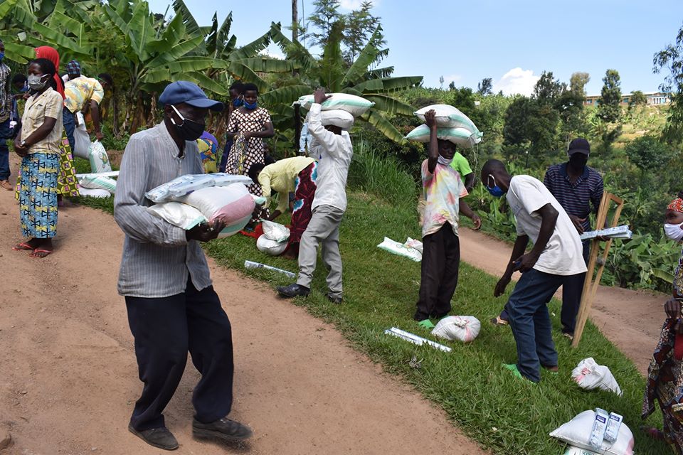 Voedselverdeling in Rwanda 