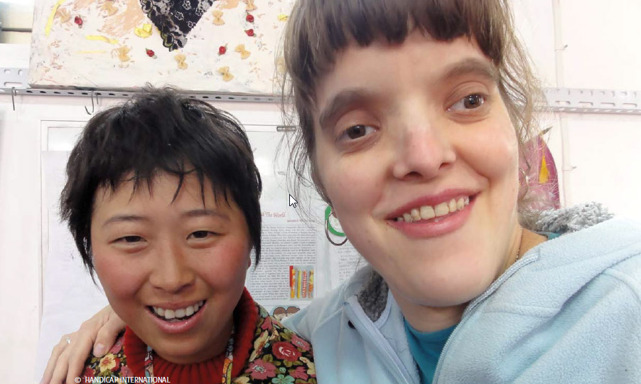 portret twee meisjes met een verstandelijke beperking