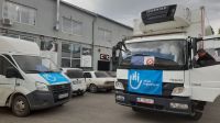 Het team van Handicap International vertrekt in Dnipro voor de levering van humanitaire goederen tot in Ivanivske, Oekraïne