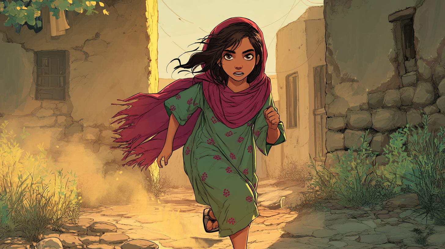 Aïda is druk bezig met hardlopen