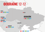 kaart van oekraïne en zijn buurlanden