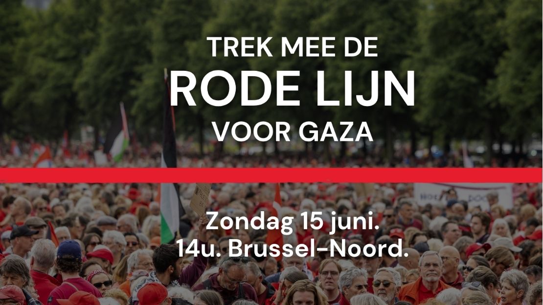 Trek mee de rode lijn voor Gaza