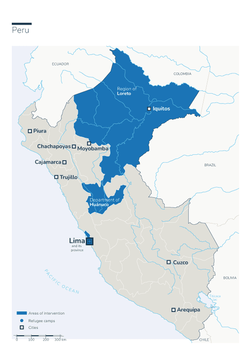 Activiteiten van Handicap International in Peru