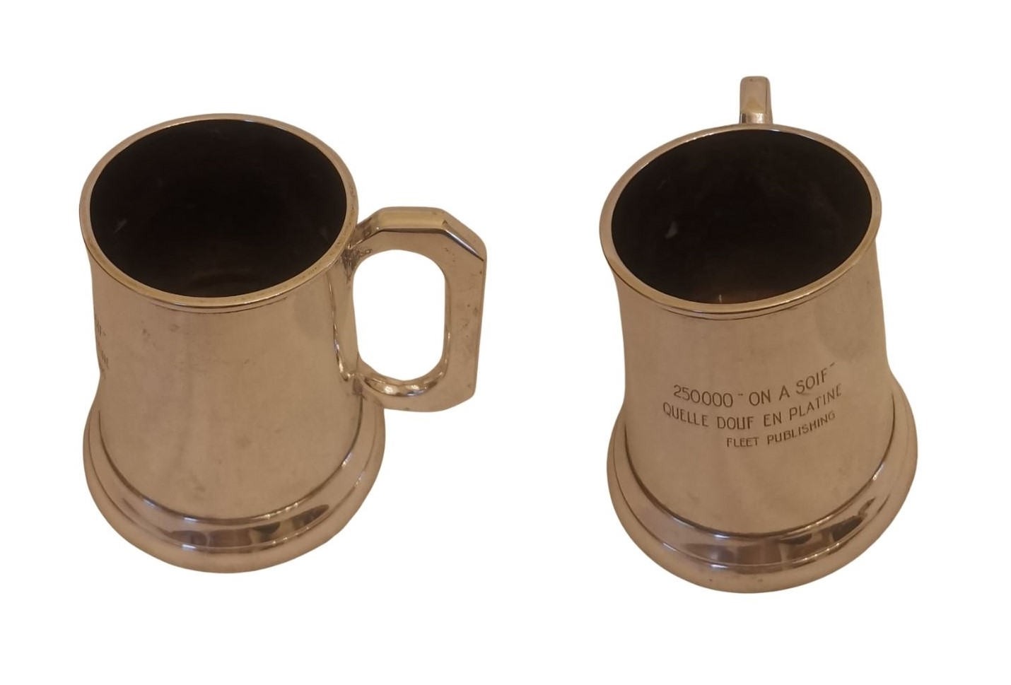 Pinte en argent massif