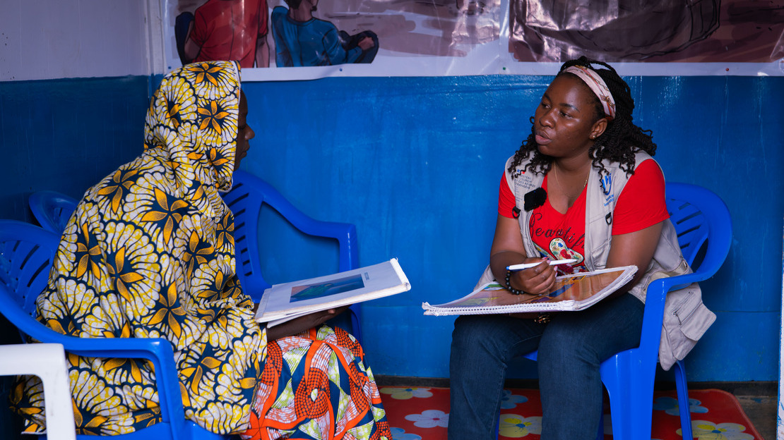 De psychologen van Handicap International begeleiden slachtoffers van het geweld in Noord-Kivu.